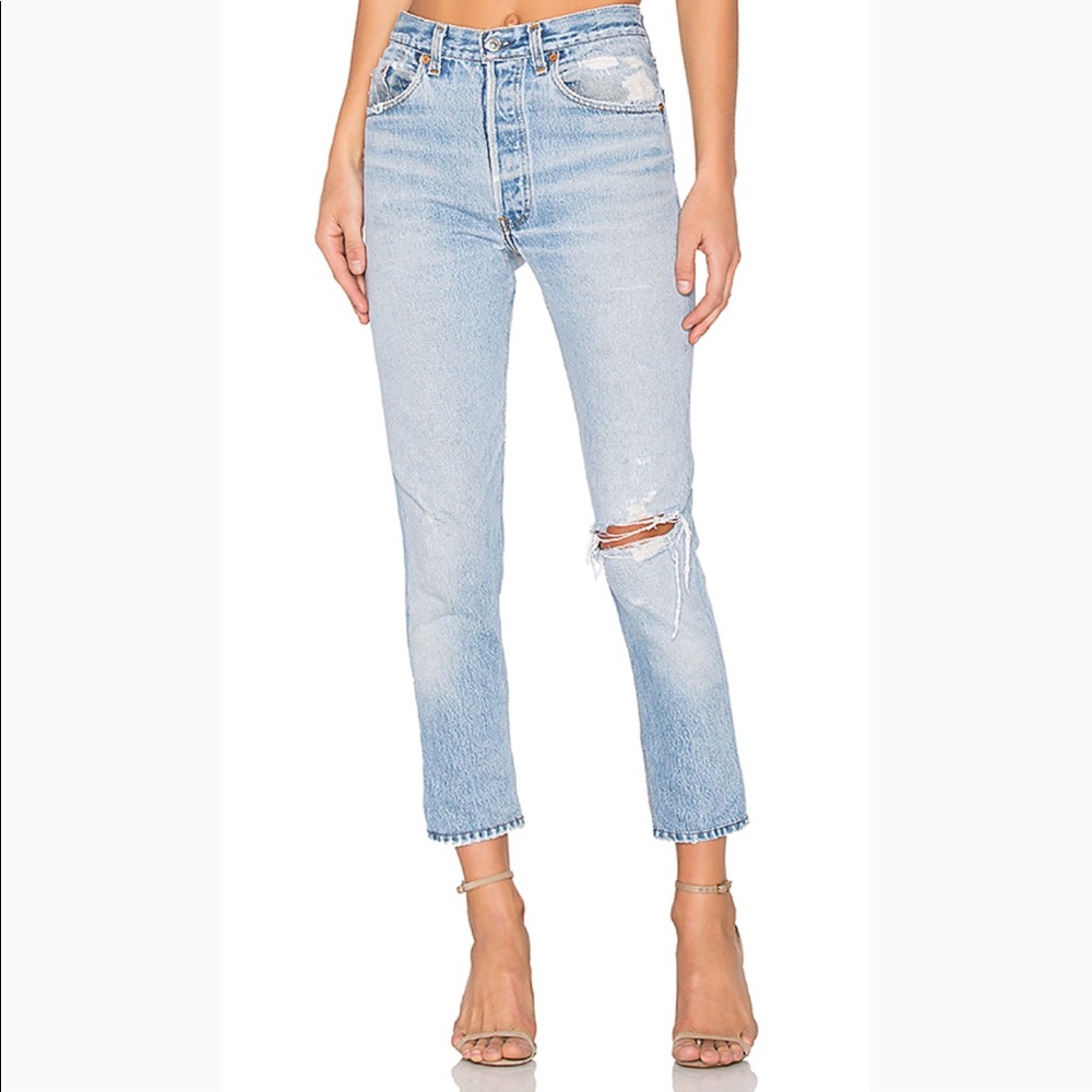 Re/done Levi’s Hi Waist Crop Jeans 27